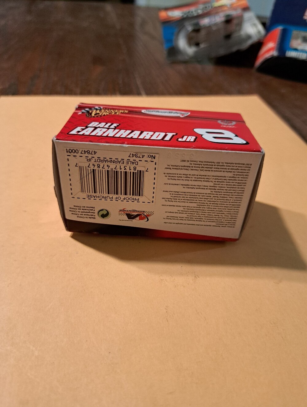 2007 Dale Earnhardt Jr #8 Menards NASCAR Die-Cast 1:87 Winner’s Circle Race Car - Picture 4 of 4